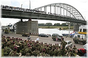 De "John Frost" brug bij Arnhem.