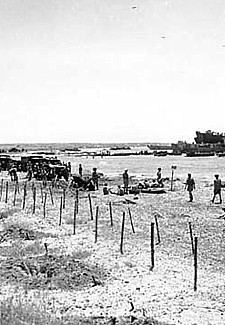 De stranden van Sicilië, landing van 10 juli 1943.